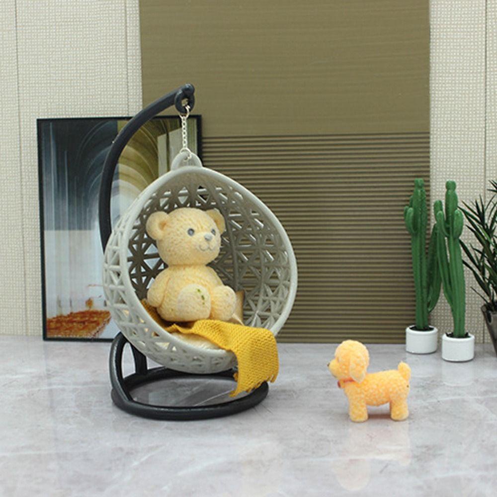 1:12/1:20/1:25/1:30 Miniature Hanging Chair Doll House Furniture Model  Doll House Accessories
