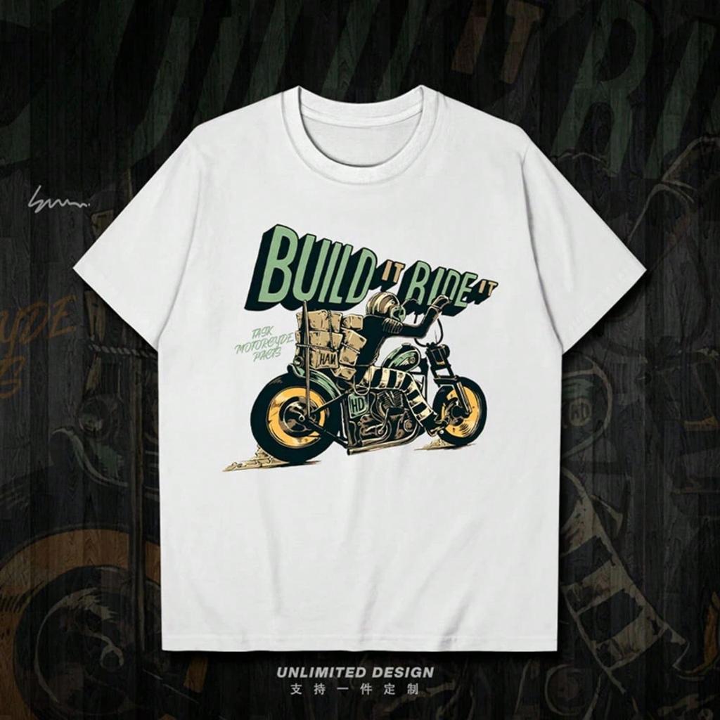 New Wild Motorcycle Racer Printed Graphic T-Shirt unisex's And Wounisex's Short Sleeve Breathable Motorcycle T-Shirt