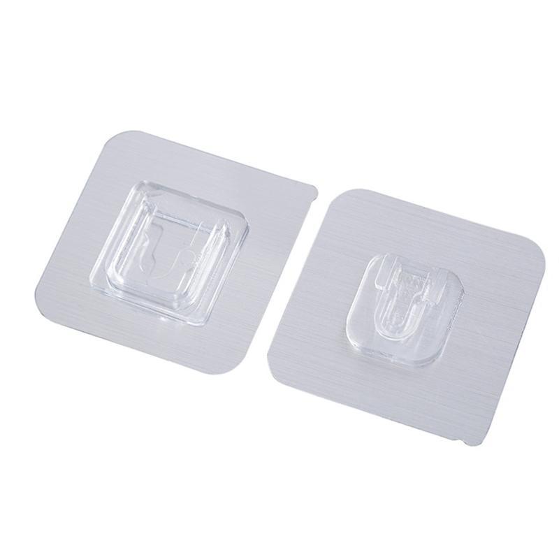 Strong Sticker Buckle Strong Stickers Sticky Hooks Set of 2 Hanger for Home Kitchen Dormitory Router Holder Socket Storage