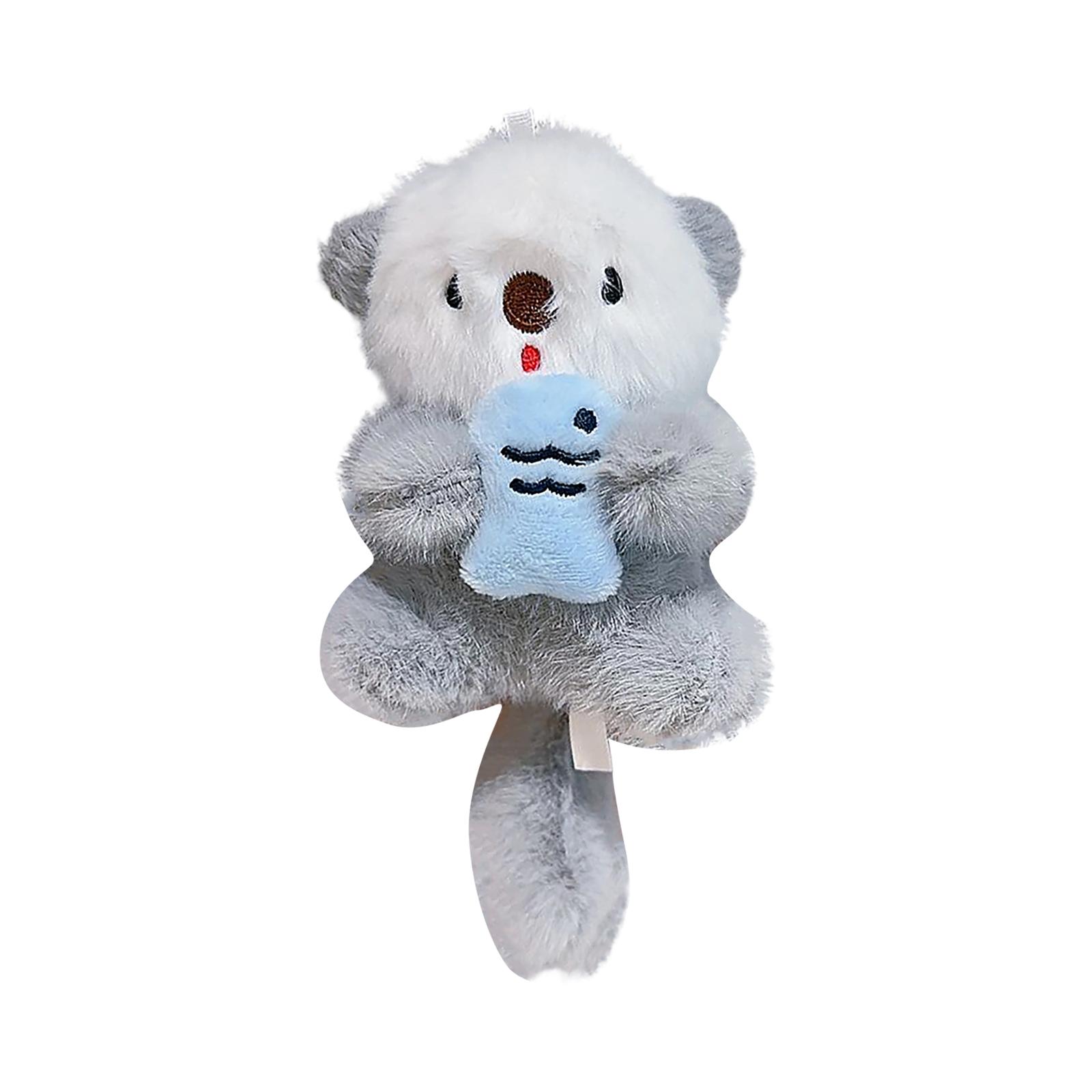 

Комбинезон, шляпа художника, брелок-подвеска в виде сумки-медведя, милый плюшевый брелок синий