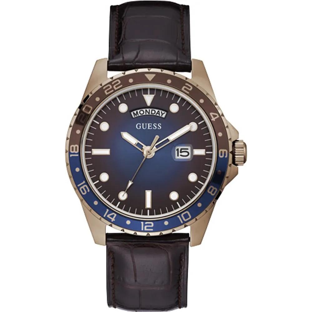 GUESS Comet Rose gold Leather Men s Quartz GW0221G2 розового золота