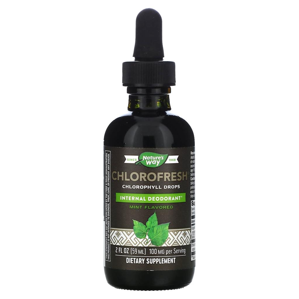 Nature's Way, Chlorfresh, Chlorophyll-Tropfen, Minzgeschmack, 2 fl oz (59 ml)