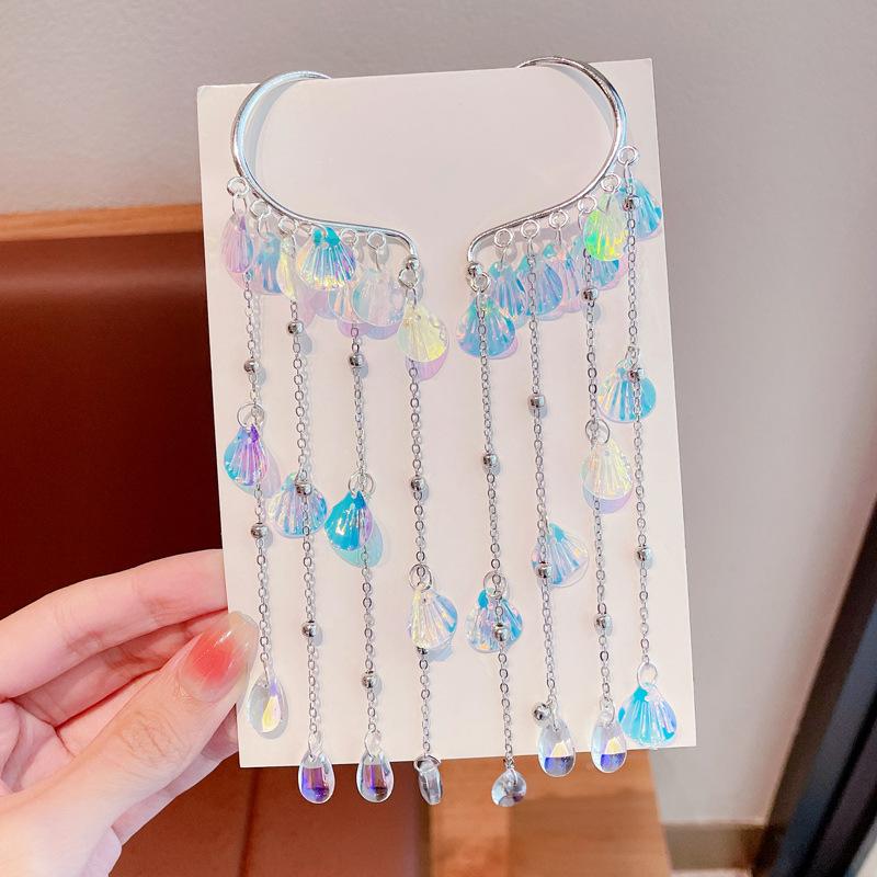 

Mermaid Hairpin Children s Princess Headdress Bow New High-end Head Chain Girls Clip Treasure Hair Accessories