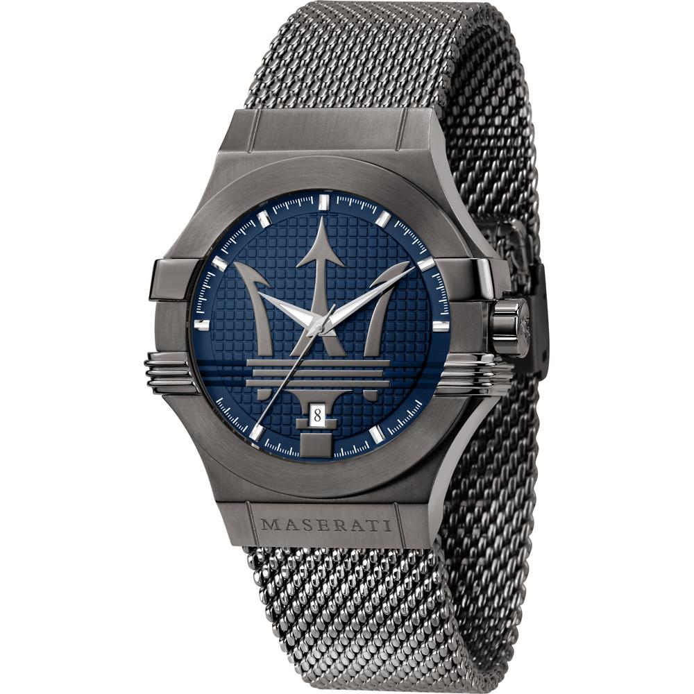 

Мужские кварцевые часы Maserati Potenza Blue Metal Anthracite R8853108005 синий