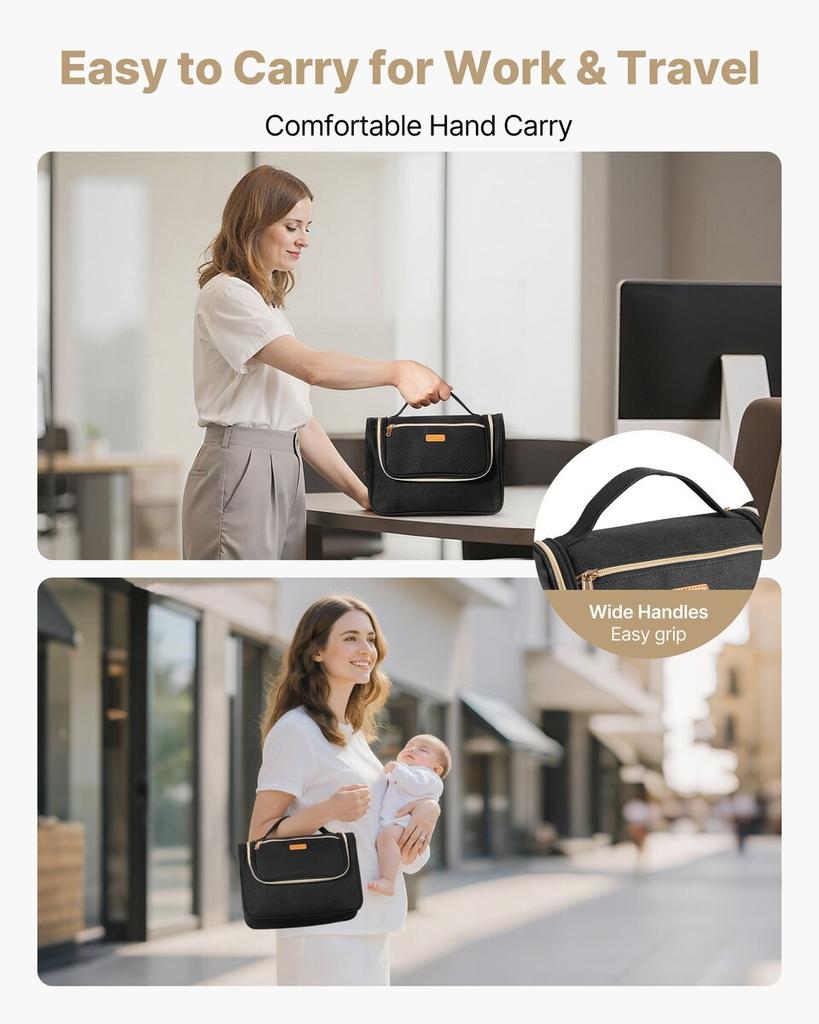 Wearable Breast Pump Bag, Breast Feeding Bag with Waterproof Mat, Fits for M5/M6, Pumping Accessories & Breastmilk Storage, Portable Pump Carrying