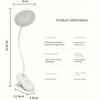 Xiaomi USB Rechargeable Clip On Desk Lamp, 3 Color Temperatures & Dimmable, LED Reading Light for Study Office Bedroom