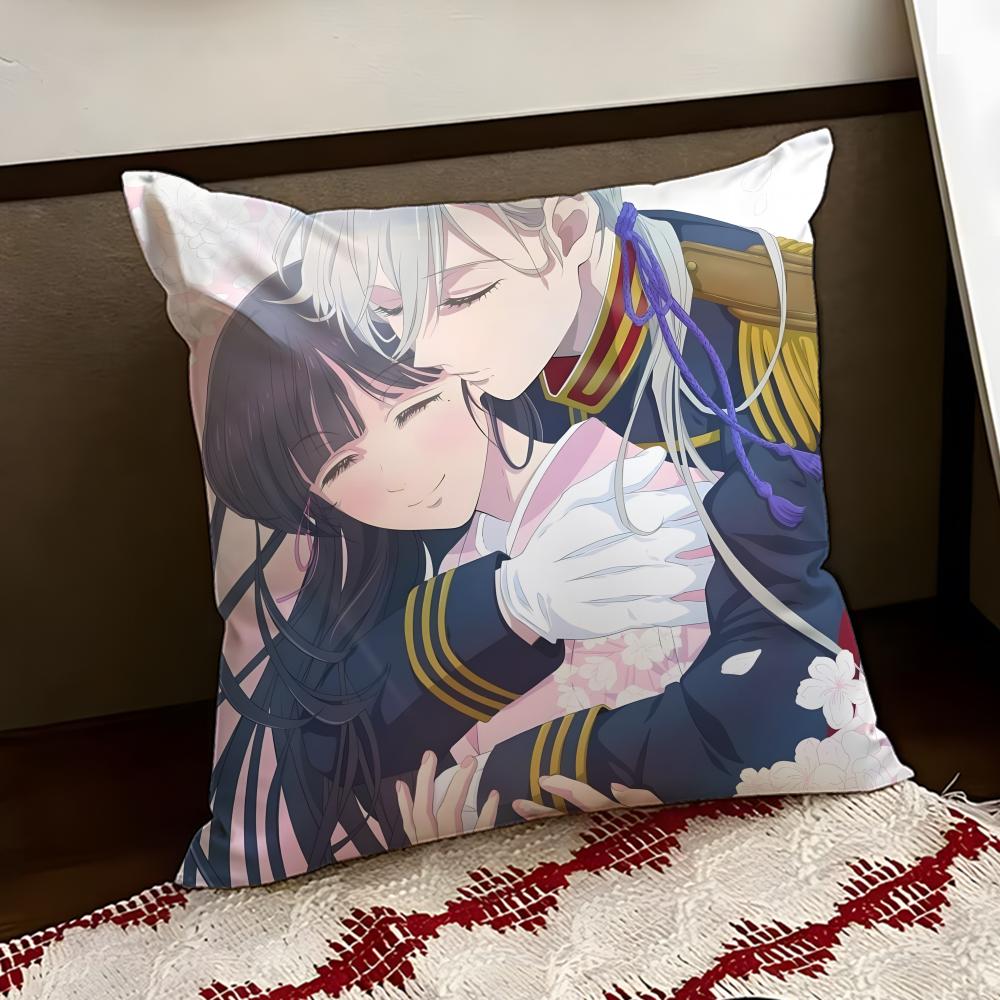 Anime My HHappy MMarriage Cushion Cover Reversible Soft Durable Pillow Cover Home Car MultiScene Use for Daily Comfort