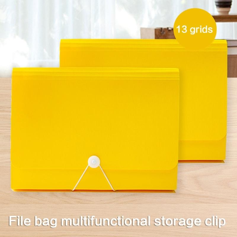 Multi Pocket File Hold Organiser With Carry Handle Waterproof Design For Students Professional