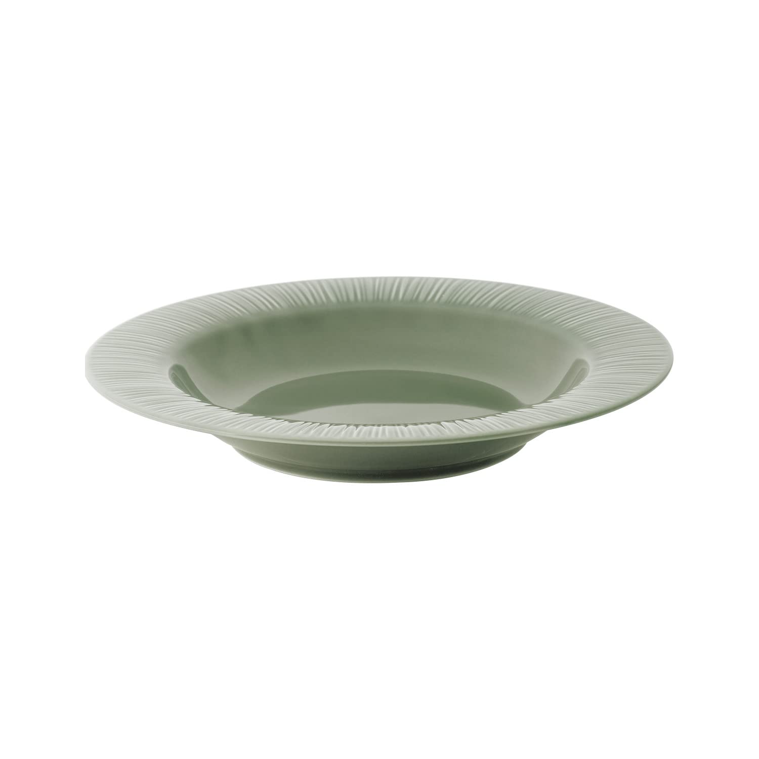 

Noritake Deep Plate, 23cm, 370cc, Conifer Ash, Microwave and Dishwasher Safe, Gray Fine Porcelain (White), 1724L/90098
