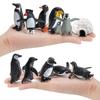 Miniatur-Pinguin-Modellset, PVC-Sammelfiguren für arktische Dekoration