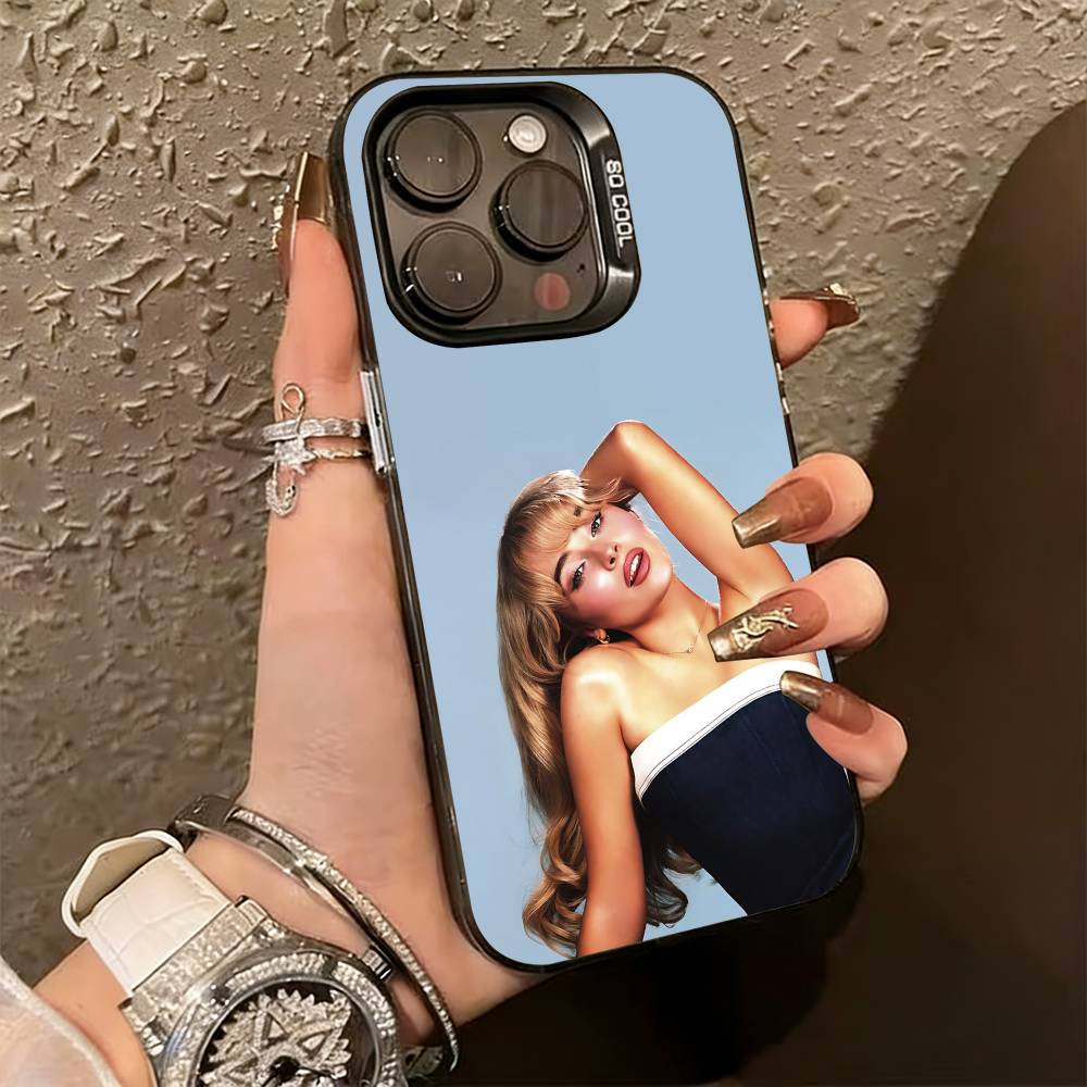 S-Sabrina C-Carpenter Phone Case For iPhone 17,16,15,14,13,12,11 Plus,Pro Max,XS,Colorful Silver Black Cover