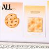 Cute Stick Notes Note Pads, Funny Toast Bread Cookie Cheese Design Notepad, 30 Adhesive Memo Pad Sheets/Pad Self for Home Office Notebook Bookmarks