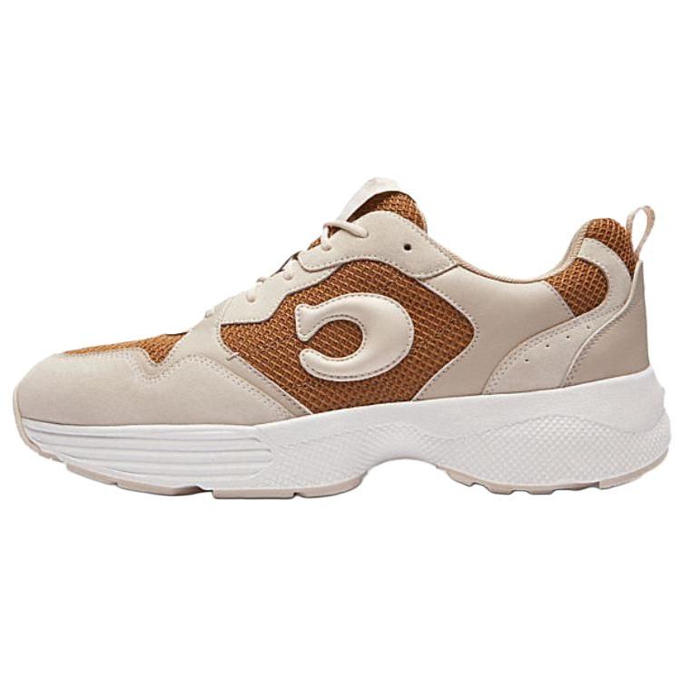 

Coach Fabric Round Toe Lace-Up Low-Top Casual Shoes Men sneaker Yellow CW794-XFV 40