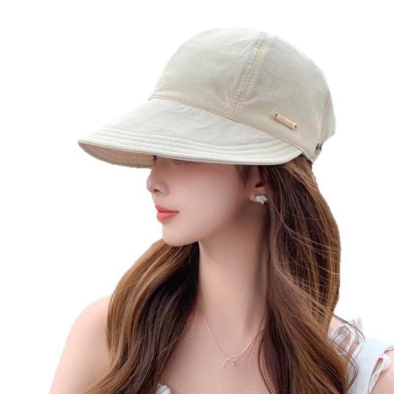Hat Women'S Spring Summer Uv Protection Sun Hat Big Brim Face Cover Quick Drying Peaked Hat Cycling Sun Protection Sun Hat