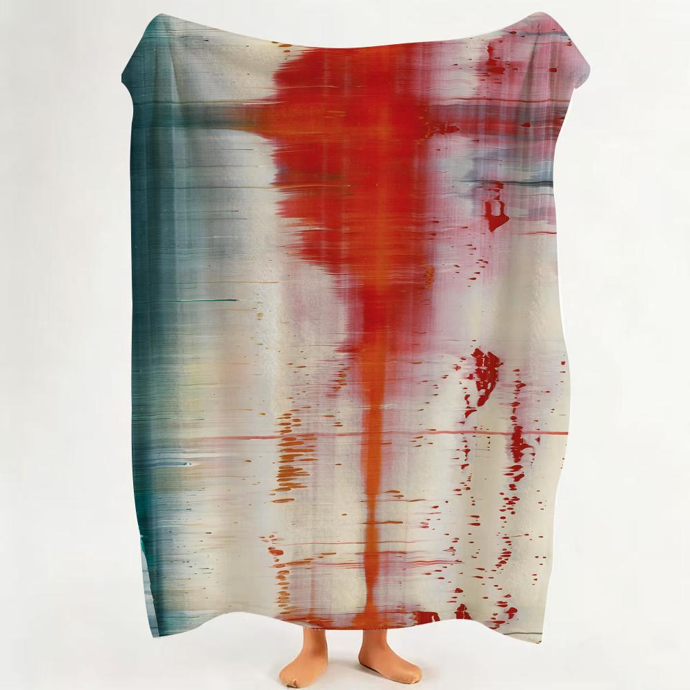 

Art A Abstract a art G Gerhard R Richter Throw Flannel Throw Blanket Suitable for Sofa Living Room Bedroom 75cmx90cm