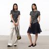 GREEN BELT Striped Short Sleeve Shirt