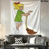 Bibi Blocksberg Wall Tapestry Aesthetic Wall Hanging Printed Fabric Blanket Decorative Tapestries for Bedroom Living Room Home Decor