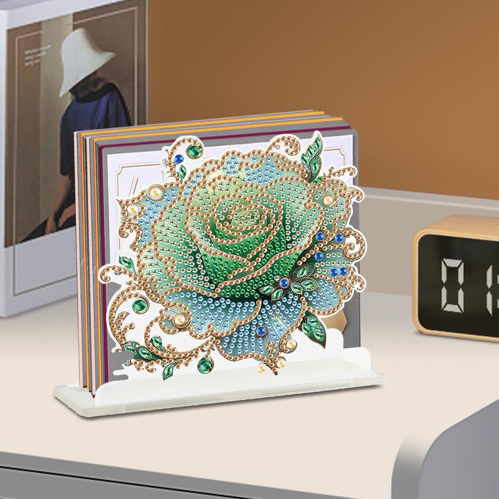 Diamond Painting Desktop Napkin Holder Acrylic Animals Table Top Diamond Painting Napkin Holder Ornament Ornament for Beginner