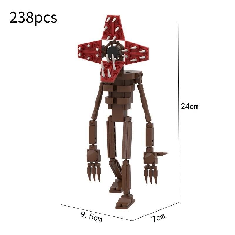 Head Awakening Siren Monster Assembling Building Blocks Toys Tabletop Decoration