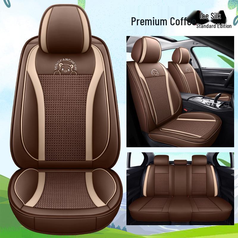 Seventh Gen Elantra Universal Naughty Bear Car Seat Cushion - Leather/Ice Silk, All-Season