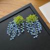 Beaded Flower Drop Earrings Tassel Dangle Earrings Bead String Flower Earrings