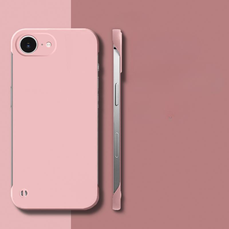 16E Ultra-thin Frameless Phone Case for iPhone 16 E 16 Pro Max 16 Plus Matte Hard PC Protection Back Cover Shell For Apple 16 Pro 16+ Candy Color Case