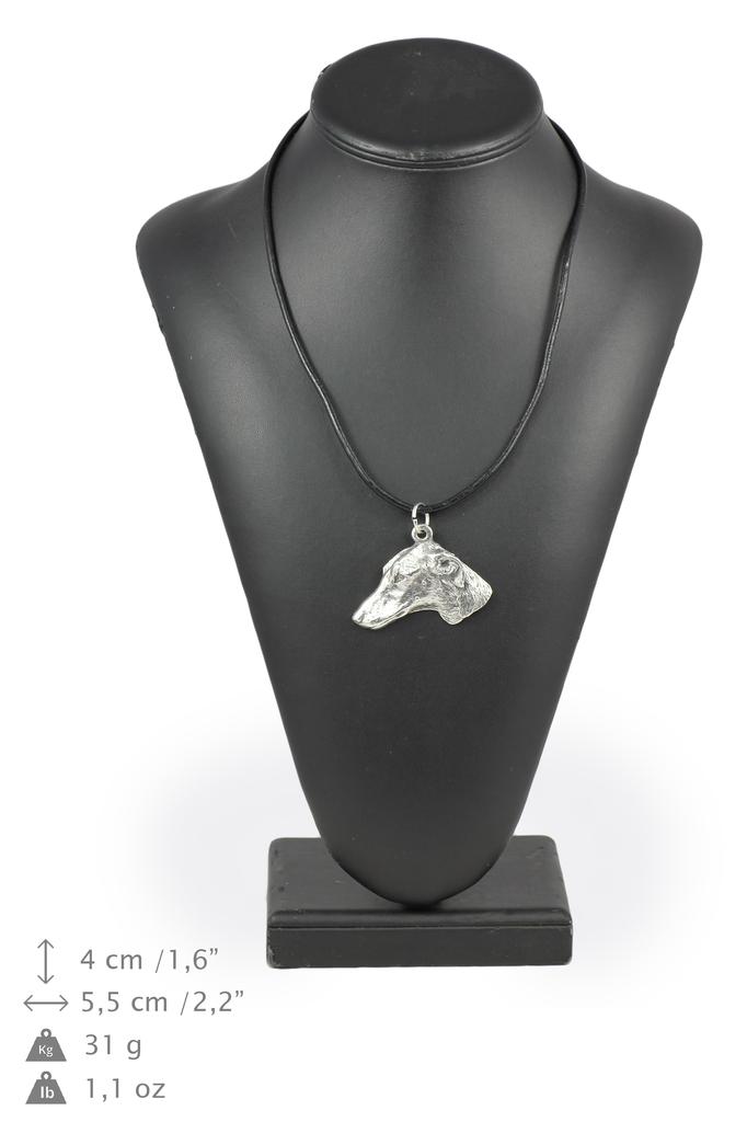 Azawakh, Tuareg Sloughi – Dog Necklace In Gift Box, Silver-plated Locket for Dog Fan | Art-Dog