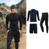 Unisex Long Sleeve Pants Snorkeling Suit Set With Zipper UV Protection Rash Guard Water Sports