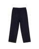 Sinkia Asymmetric Pleated Belted Trousers Navy