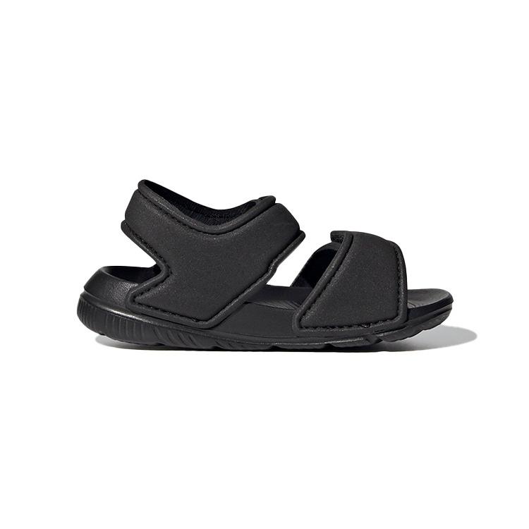 (TD) Adidas Altaswim Open Toe Minimalistic Sports Sandals Black Baby EG2137