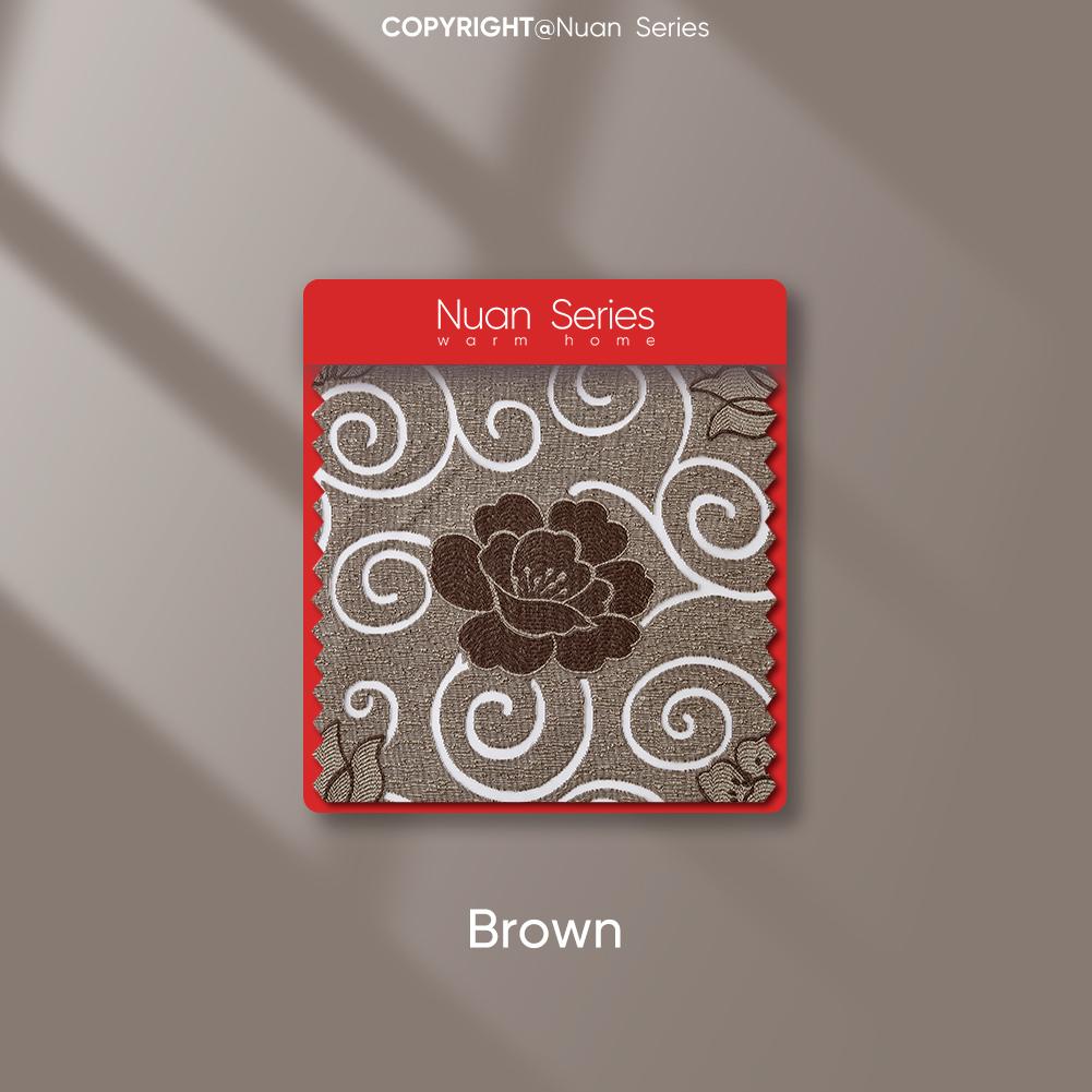 1 Stück Nuan Serie Europäischer Stil Leichter Luxus Retro Jacquard Volant Perlenborte Vorhangkopf für Schlafzimmer Wohnzimmer Fensterdekoration Heimdekor