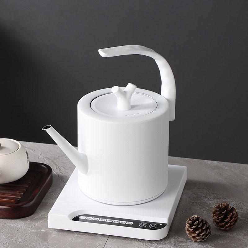 220V Electric Coffee Pot 1000ml Hot Water Jug Temperature-Control Heating Water Bottle Stainless Steel Gooseneck Tea Kettle