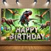 Jurassic Dinosaur Theme Birthday Party Decorations Backdrop Dinosaur Jungle Supplies Background Poster Photography Prop Kid Gift