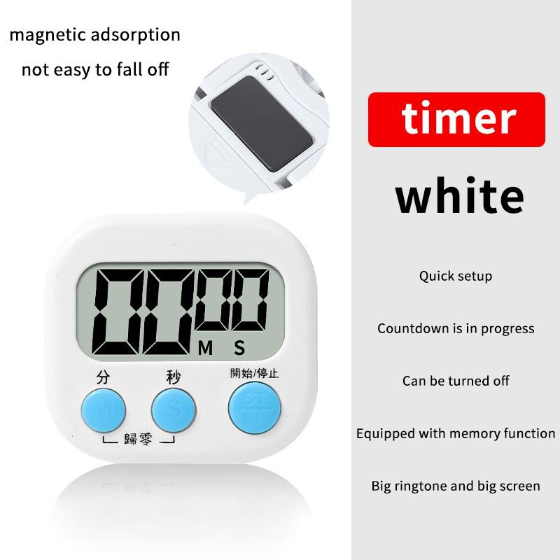 Mechanical Kitchen Timer Cooking Time Reminder Visible Time Manager Countdown Alarm Magnetic Type Reminder Countdown Time A4