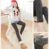 Medias cálidas para mujer, 8 colores, calentadores de piernas gruesos de invierno, leggings