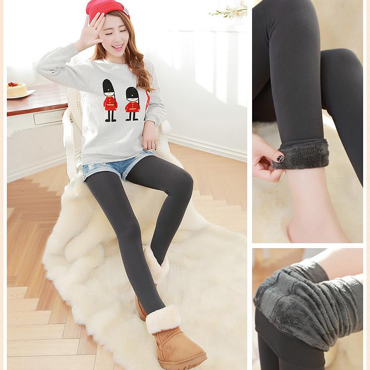 Medias cálidas para mujer, 8 colores, calentadores de piernas gruesos de invierno, leggings