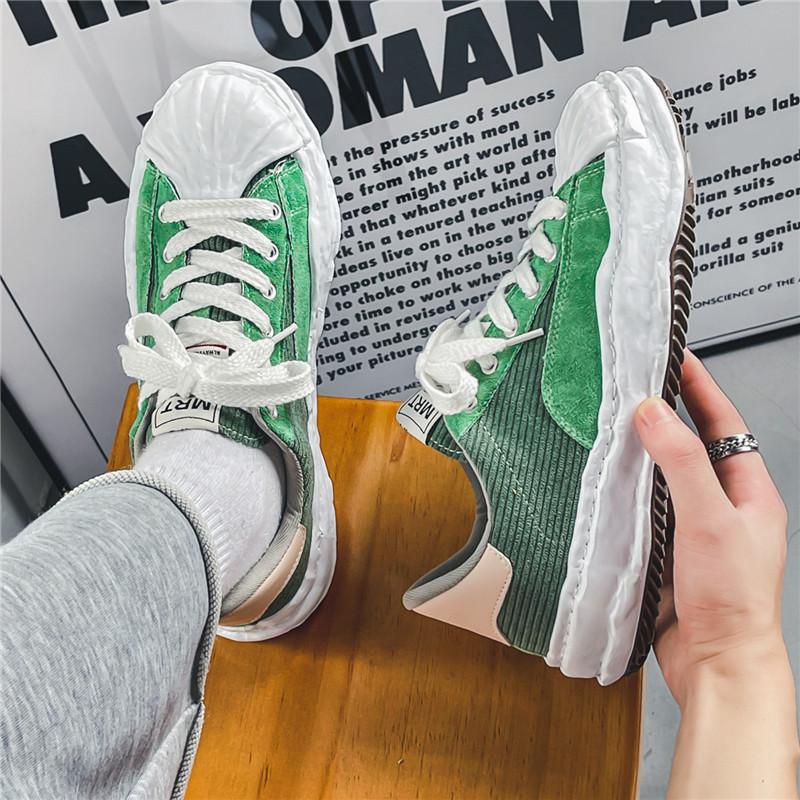 2024 New Versatile Shell Vulcanized Shoes for Men's Spring and Autumn Seasons, Men's Street Hip-hop Canvas Sports Shoes Size 44