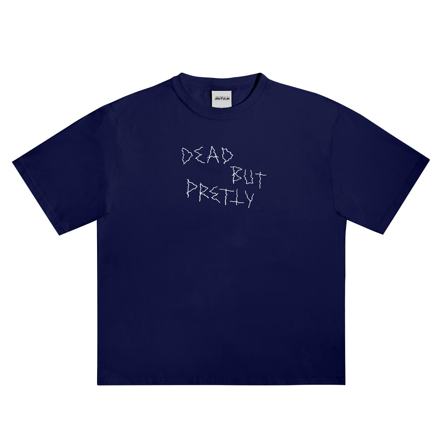 

Oversized Streetwear Men Clothing Dead But Pretty Graphic Print Short Sleeve Tops Tee Hip Hop Korean Goth Tshirt Y2k BF Blusas 3XL