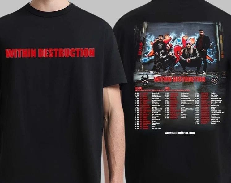 Within Destruction 2026 World Tour Europe UK And USA Schedule Dates T-Shirt 3XL