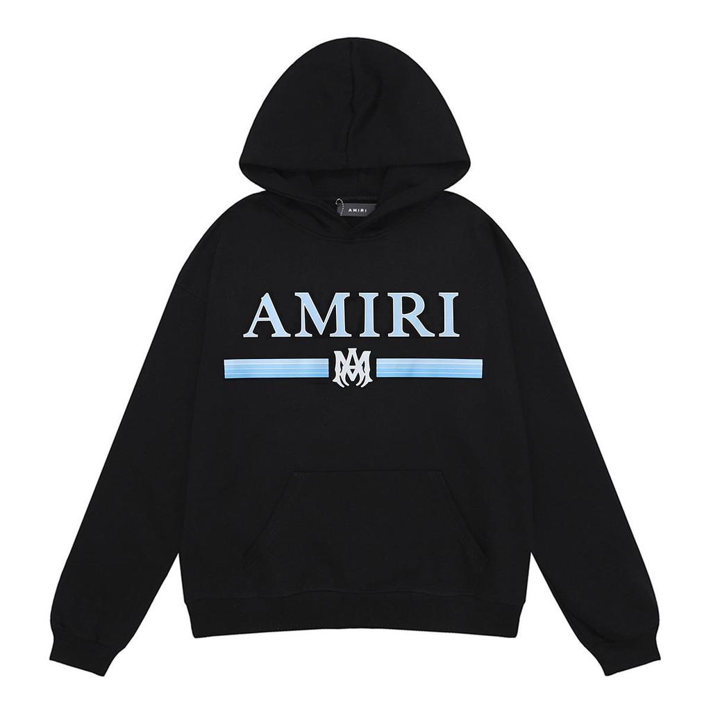 Amri Design Unisex Hooded Sweatshirt with Letter Print - Trendy European & American High Street Style