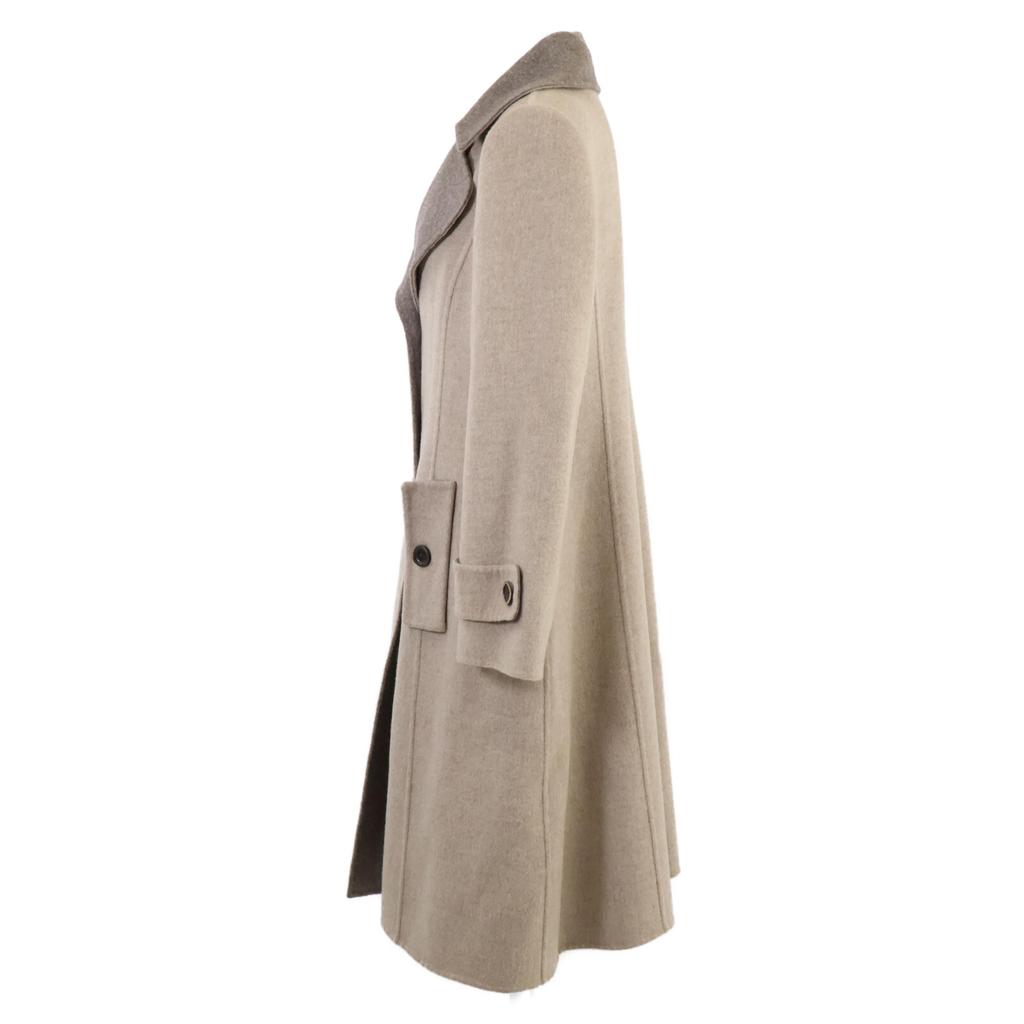 FOXEY BOUTIQUE [Good Condition] 36177-ACFG14K 100% Cashmere, Bi-color, Long Coat 40 beigeUsed
