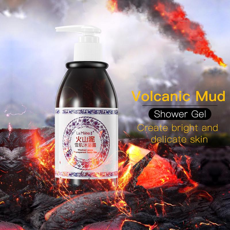 Maijiabao 250ml Volcanic Mud Shower Gel Body Wash Fast Whitening Deep