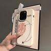 Couple Map Airplane Love Heart Phone Case for iPhone 17Air 16 15 14 13 12 11 Pro Max Long Distance Relationship Shockproof Cover