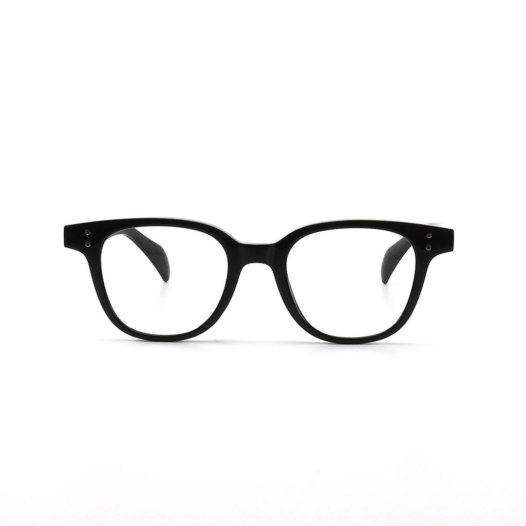 Sunset Tea Square Frame Plain Lens Glasses: Everyday Wear with Blue Light Blocking