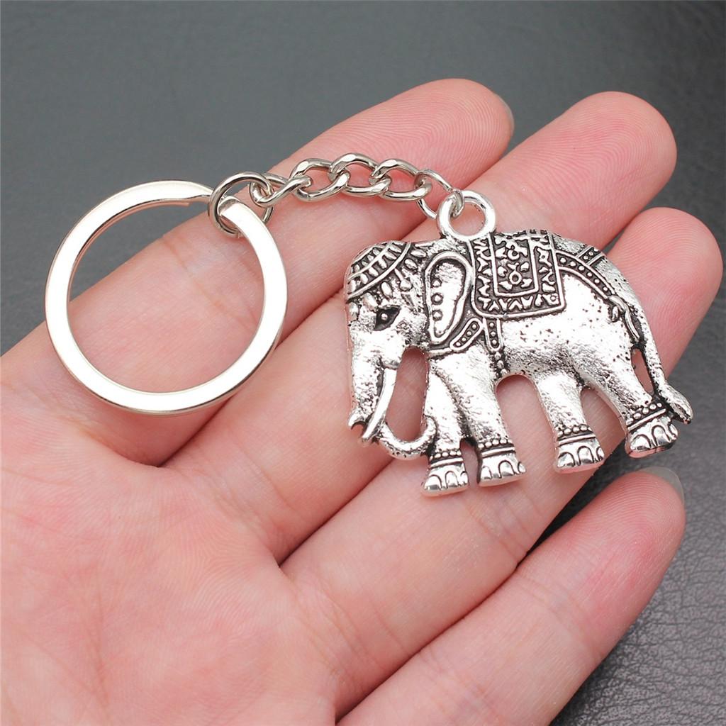 Big Elephant Animal Keychain for Women Best Seller Sweet Christmas Gift Streetwear Car Key Ring