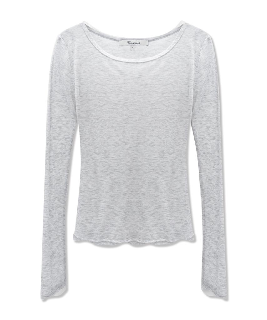 VIVACIOUS Newage See-Through Spandex Tee_6 Colors