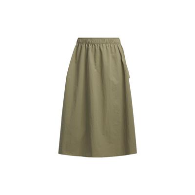 Neo August Skirt Striped Pocket Splicing Tennis Sports Long Skirt Women Skirts Green H18602