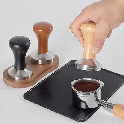 Coffee Tamper Station Essential Barista Tool For Cafe Professionals Easy To Clean Tamper 58 5Mm Black