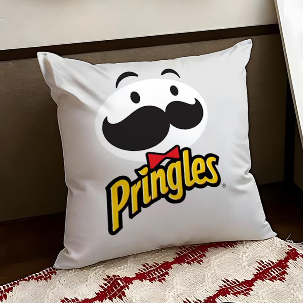 Classic PPringles Cushion Cover Reversible Soft Durable Pillow Cover Home Car MultiScene Use for Daily Comfort