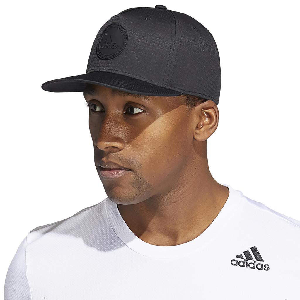 adidas Affiliate 2 High Crown Structured Snapback One Size Men's Cap, Black/Black,